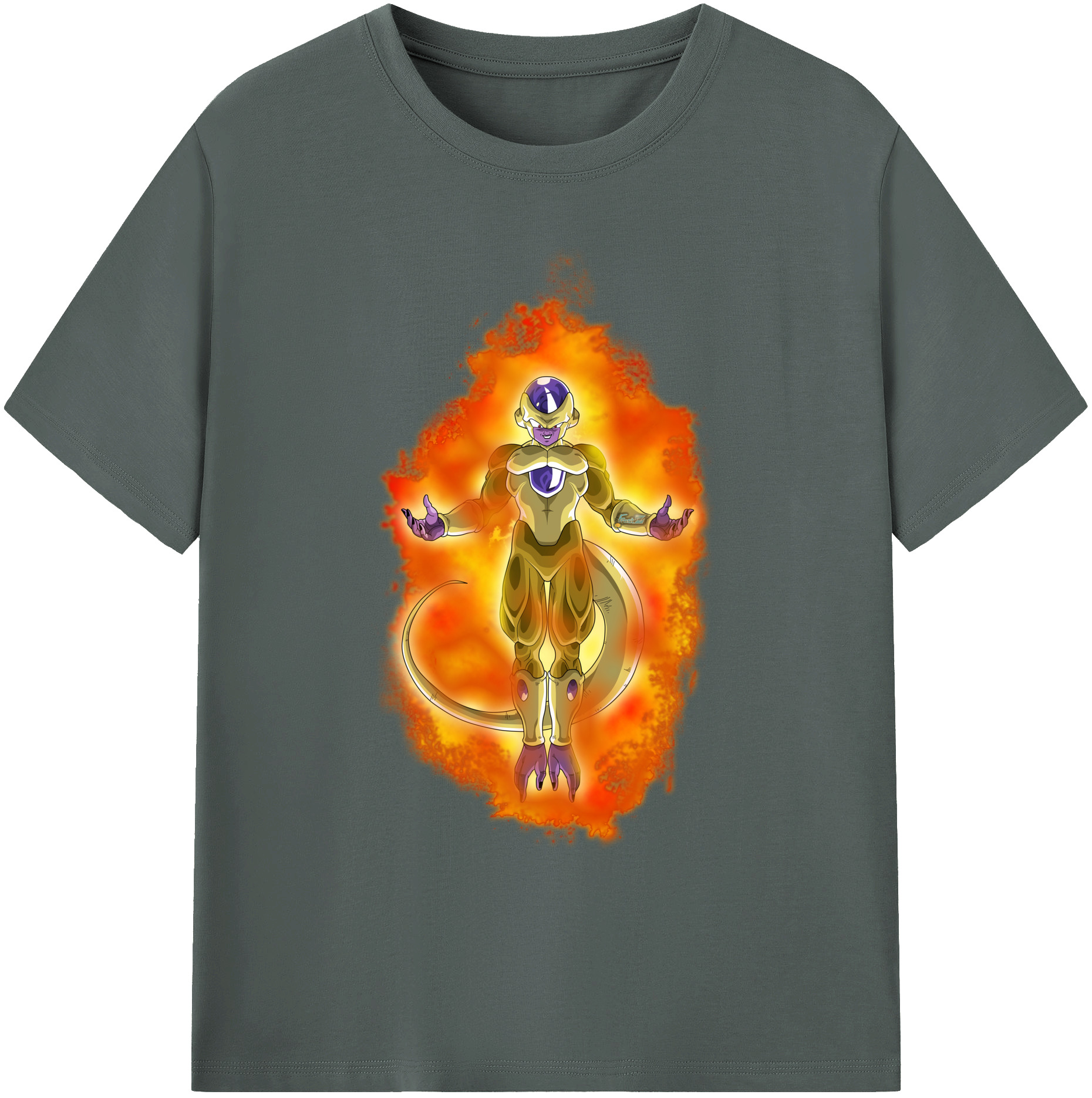（画像用） ドラゴンボール フリーザ DRAGON BALL Frieza 綿100％ メンズ半袖Tシャツ｜肌触りやわらか＆通気性